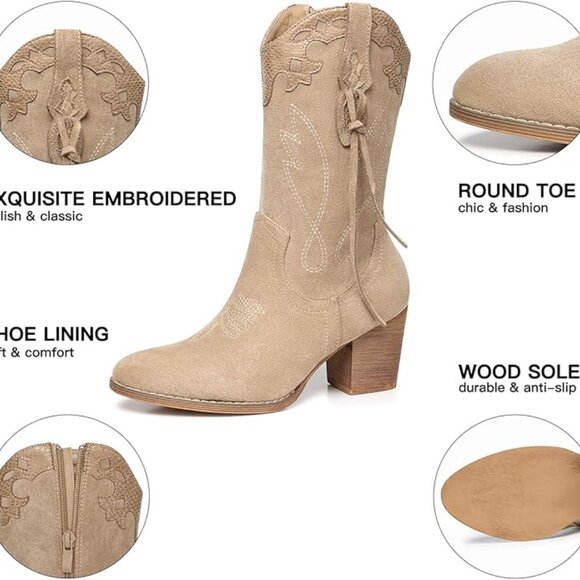 Cowgirl High Heel Boots - Picture 6 of 6